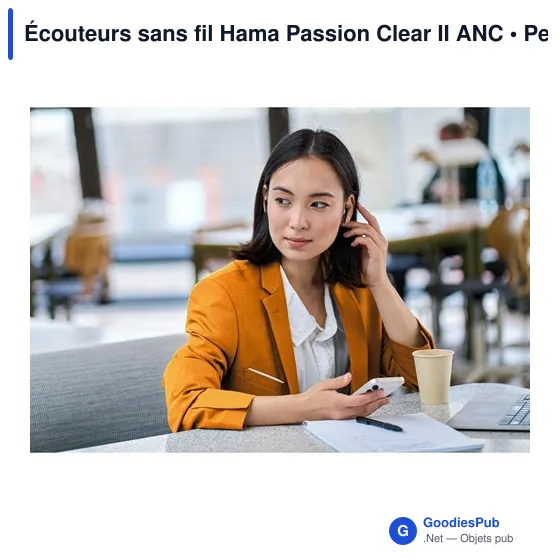 Écouteurs sans fil Hama Passion Clear II ANC - Image 17