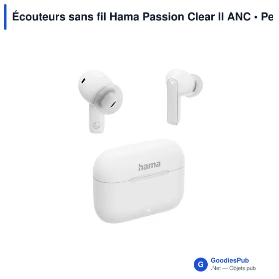 Écouteurs sans fil Hama Passion Clear II ANC - Image 3