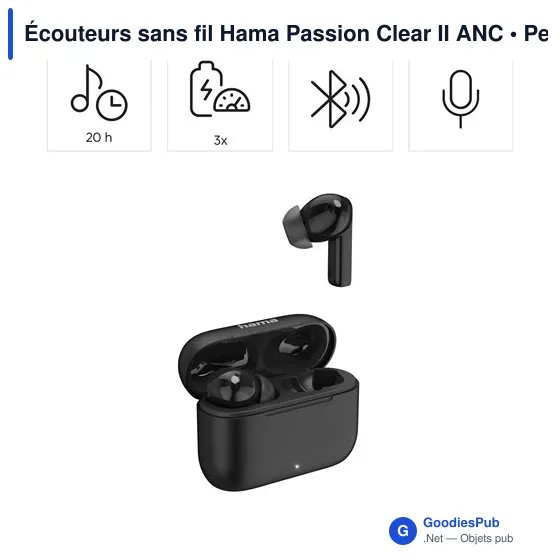 Écouteurs sans fil Hama Passion Clear II ANC - Image 23