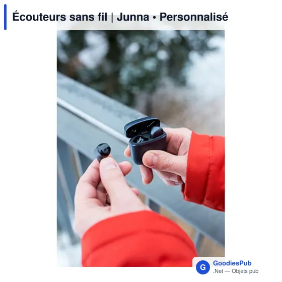 Écouteurs sans fil personnalisables avec logo | Junna - Image 11
