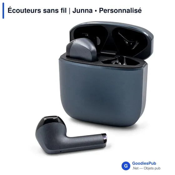 Écouteurs sans fil personnalisables avec logo | Junna - Image 3
