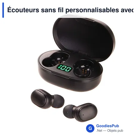 Écouteurs sans fil personnalisables avec logo | Patrick