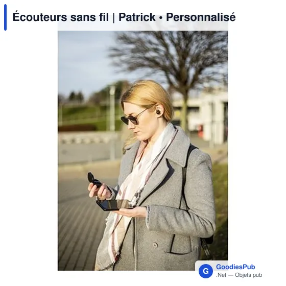 Écouteurs sans fil personnalisables avec logo | Patrick - Image 2