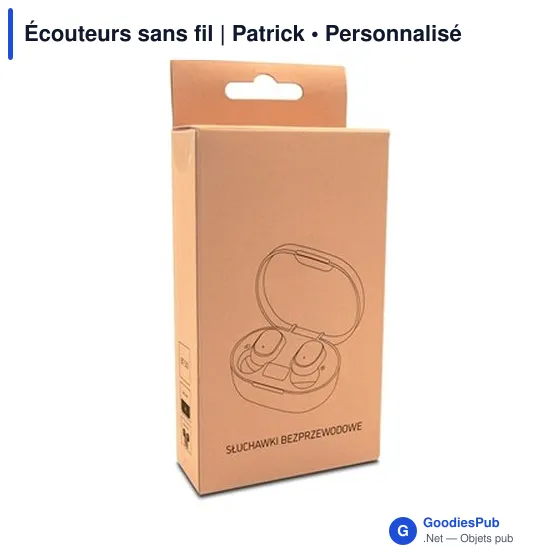 Écouteurs sans fil personnalisables avec logo | Patrick - Image 12