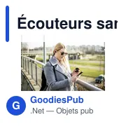 Écouteurs sans fil personnalisables avec logo | Patrick - Miniature 3