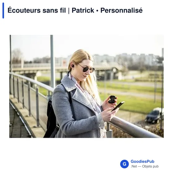 Écouteurs sans fil personnalisables avec logo | Patrick - Image 3