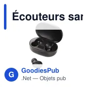 Écouteurs sans fil personnalisables avec logo | Patrick - Miniature 4