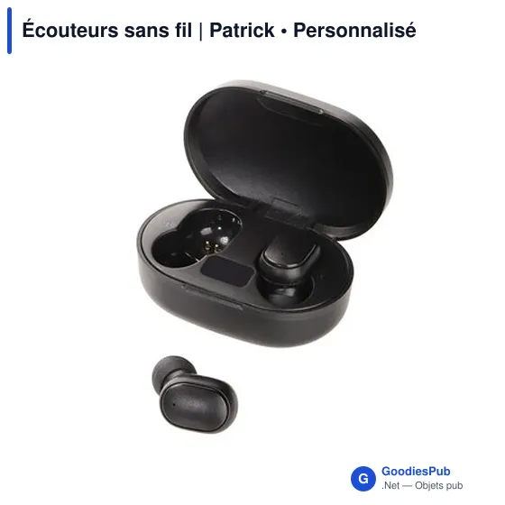 Écouteurs sans fil personnalisables avec logo | Patrick - Image 4