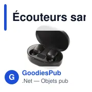 Écouteurs sans fil personnalisables avec logo | Patrick - Miniature 5