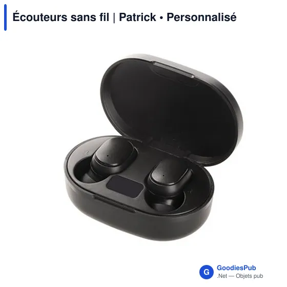 Écouteurs sans fil personnalisables avec logo | Patrick - Image 5