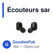 Écouteurs sans fil personnalisables avec logo | Patrick - Miniature 6