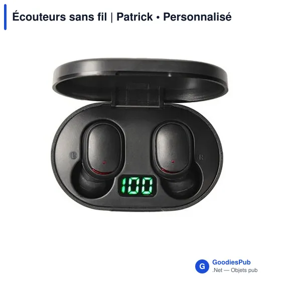 Écouteurs sans fil personnalisables avec logo | Patrick - Image 10