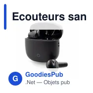 Ecouteurs sans fil personnalisables avec logo - Tuhsi - Miniature 3