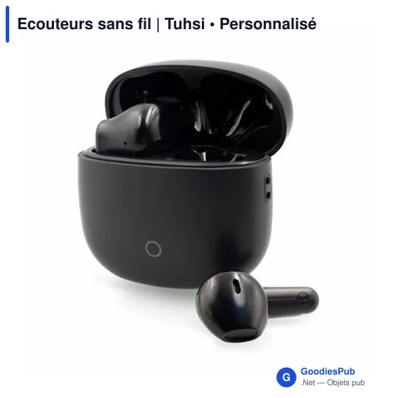Ecouteurs sans fil personnalisables avec logo - Tuhsi - Image 3