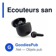 Ecouteurs sans fil personnalisables avec logo - Tuhsi - Miniature 4