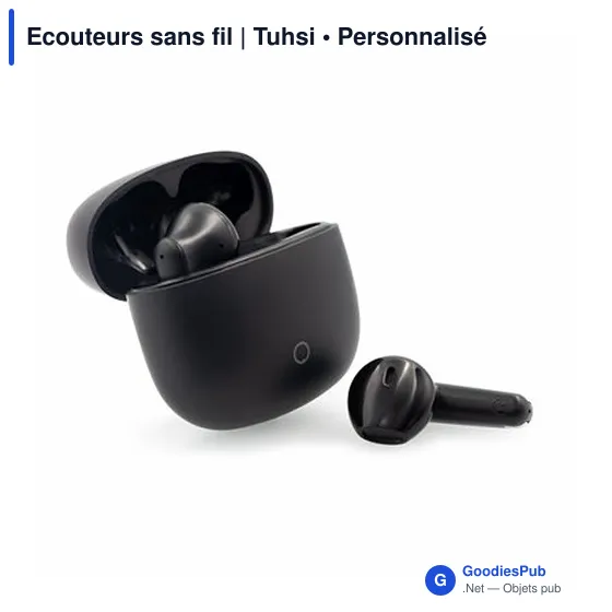 Ecouteurs sans fil personnalisables avec logo - Tuhsi - Image 4