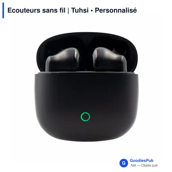 Ecouteurs sans fil personnalisables avec logo - Tuhsi - Image 5