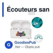 Écouteurs sans fil personnalisables Philips à oreille ouverte avec logo - TAQ2000 - Miniature 1