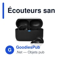 Écouteurs sans fil personnalisables Philips à oreille ouverte avec logo - TAQ2000 - Miniature 3