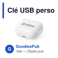Clé USB personnalisable avec logo entreprise en ABS recyclé - Miniature 4