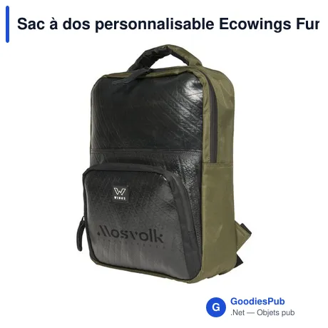 Sac à dos personnalisable Ecowings Funky Falcon avec logo