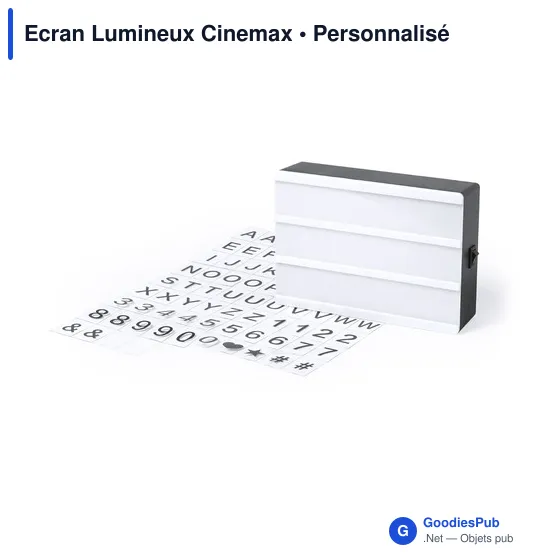 Écran lumineux personnalisable Cinemax avec logo - Image 3