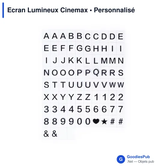 Écran lumineux personnalisable Cinemax avec logo - Image 5