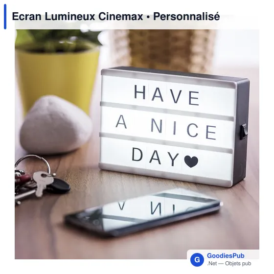 Écran lumineux personnalisable Cinemax avec logo - Image 7