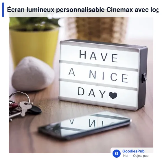 Écran lumineux personnalisable Cinemax avec logo - Image 8