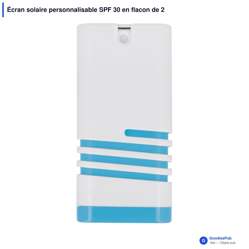 Écran solaire personnalisable SPF 30 en flacon de 20 ml avec logo - Spring - Image 5
