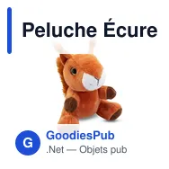 Peluche Écureuil personnalisable avec logo - Zemgus - Miniature 1
