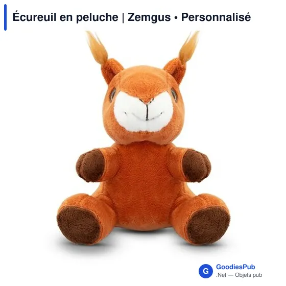 Peluche Écureuil personnalisable avec logo - Zemgus - Image 2