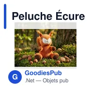 Peluche Écureuil personnalisable avec logo - Zemgus - Miniature 3