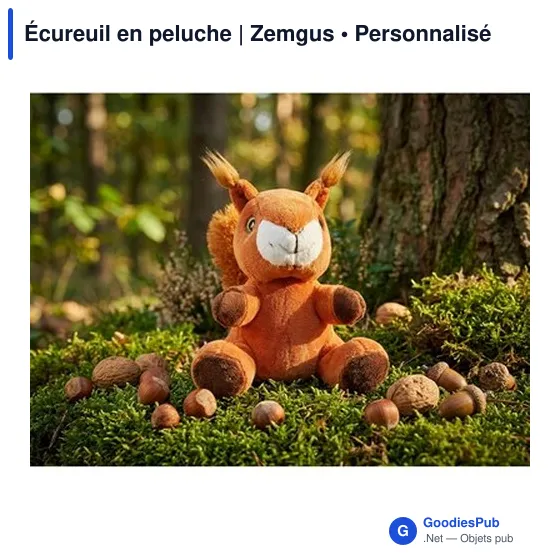 Peluche Écureuil personnalisable avec logo - Zemgus - Image 3