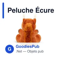 Peluche Écureuil personnalisable avec logo - Zemgus - Miniature 4
