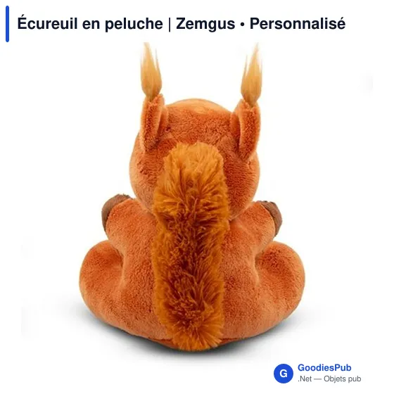 Peluche Écureuil personnalisable avec logo - Zemgus - Image 4