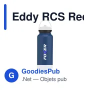 Bouteille isotherme personnalisable Eddy RCS en acier inoxydable recycléavec logo - Miniature 2