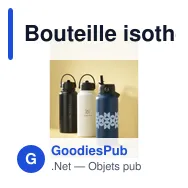 Bouteille isotherme personnalisable Eddy RCS en acier inoxydable recycléavec logo - Miniature 12