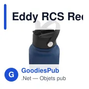 Bouteille isotherme personnalisable Eddy RCS en acier inoxydable recycléavec logo - Miniature 4