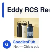 Bouteille isotherme personnalisable Eddy RCS en acier inoxydable recycléavec logo - Miniature 6