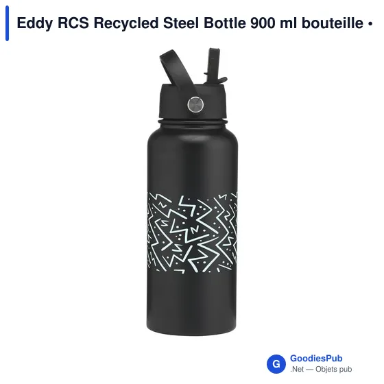 Bouteille isotherme personnalisable Eddy RCS en acier inoxydable recycléavec logo - Image 7