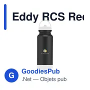 Bouteille isotherme personnalisable Eddy RCS en acier inoxydable recycléavec logo - Miniature 8