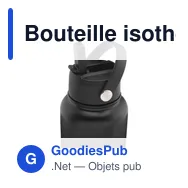 Bouteille isotherme personnalisable Eddy RCS en acier inoxydable recycléavec logo - Miniature 10