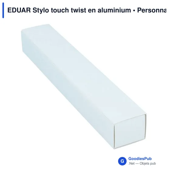 EDUAR Stylo touch twist en aluminium - Image 7