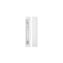 Variante blanc - EDUAR Stylo touch twist en aluminium