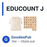 EDUCOUNT Jeu de comptage éducatif en bois - Miniature 1