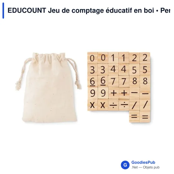 EDUCOUNT Jeu de comptage éducatif en bois - Image 1