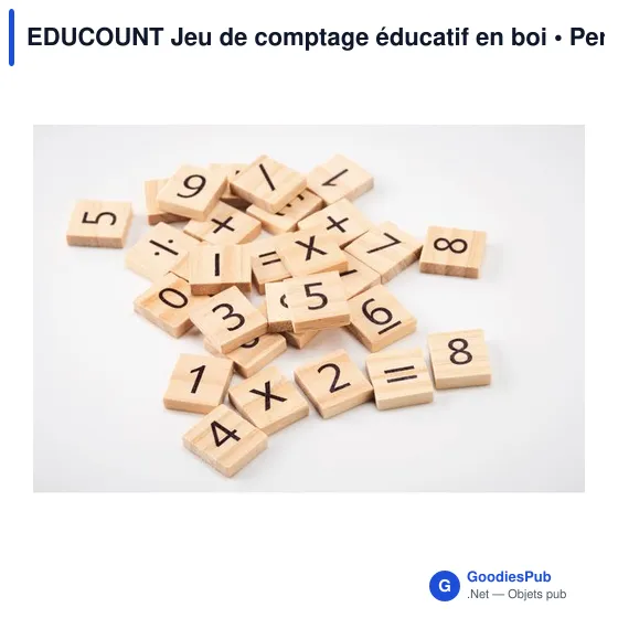 EDUCOUNT Jeu de comptage éducatif en bois - Image 4