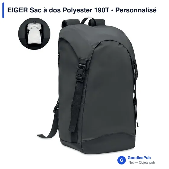 EIGER Sac à dos Polyester 190T - Image 1