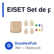 EISET Set de peinture d'oeufs en bois - Miniature 2